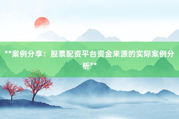 **案例分享：股票配资平台资金来源的实际案例分析**