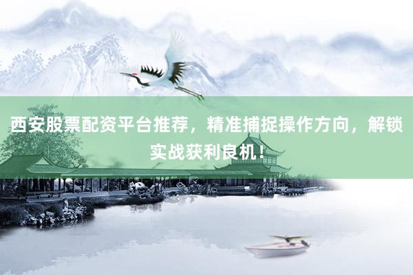 西安股票配资平台推荐，精准捕捉操作方向，解锁实战获利良机！