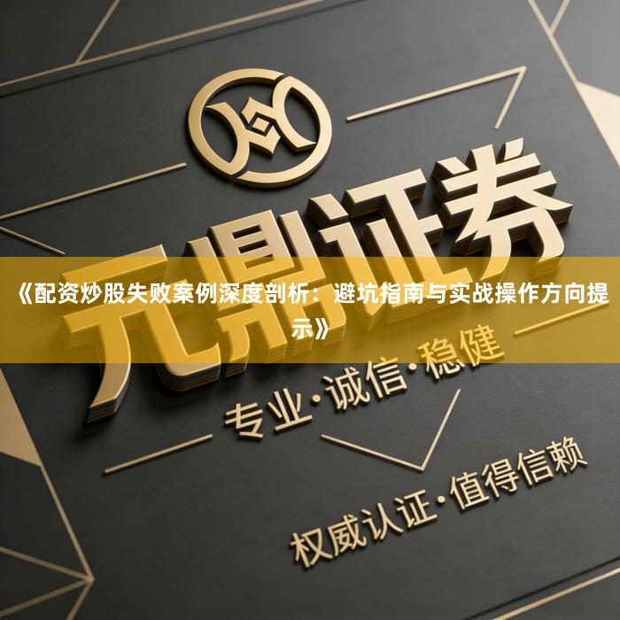 《配资炒股失败案例深度剖析：避坑指南与实战操作方向提示》