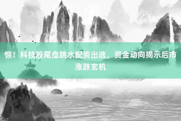 惊！科技股尾盘跳水配资出逃，资金动向揭示后市涨跌玄机