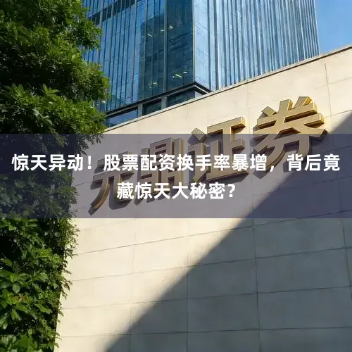 惊天异动！股票配资换手率暴增，背后竟藏惊天大秘密？