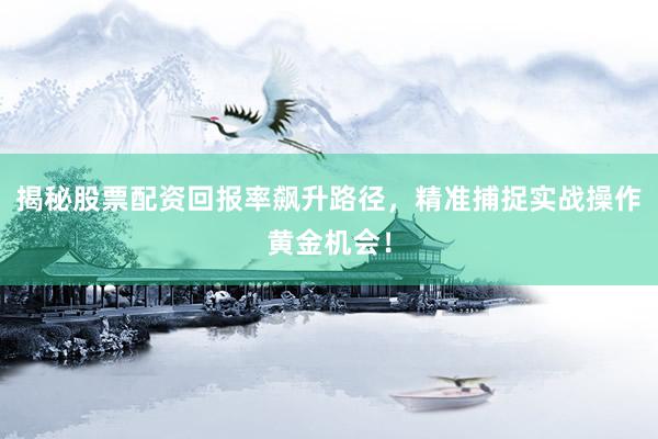 揭秘股票配资回报率飙升路径，精准捕捉实战操作黄金机会！