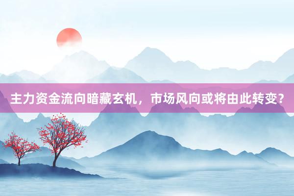 主力资金流向暗藏玄机，市场风向或将由此转变？