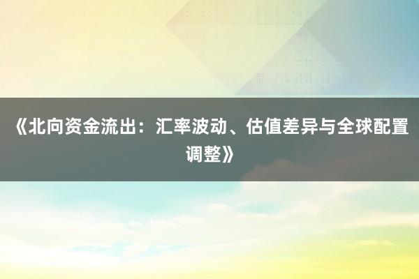《北向资金流出：汇率波动、估值差异与全球配置调整》